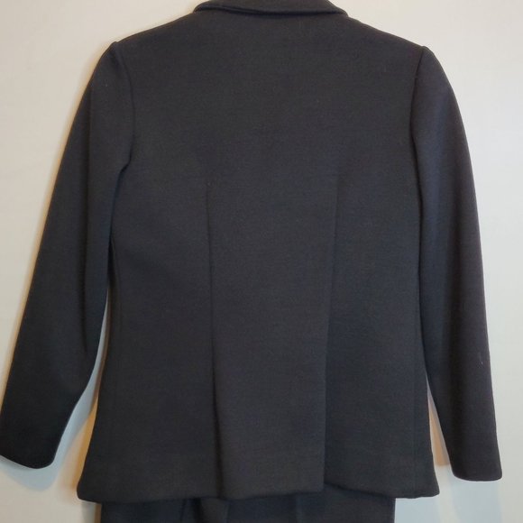 Vintage Zephyr Wool Suit Womens 3 Pieces Black Small Vtg Size 8 Hong Kong - Picture 5 of 14